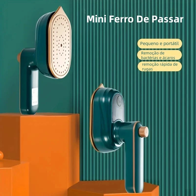 Mini Ferro De Passar Roupas Elétrico a Vapor Portátil
